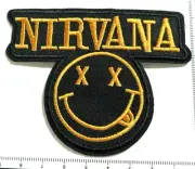 Nirvana Band Smile Logo Patch Vintage Sew Iron on