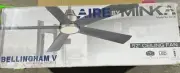 AIRE BY MINKA Bellinghman V 52" Indoor Brush Nickel Ceiling Fan with LED Light