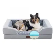 Orthopedic Dog Beds for Large Dogs, Waterproof Memory Foam Large Sized Dog Be...