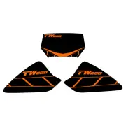 TW200 Shroud Graphics and front plate decal 1987-2023 retro black / orange