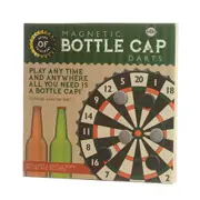 Funtime Magnetic Bottle Cap Dartboard Party Night Drinking Game Set Fun Play