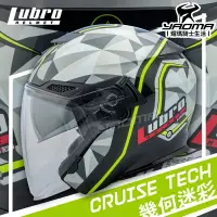 在飛比找樂天市場購物網優惠-LUBRO安全帽 CRUISE TECH 幾何迷彩 內置墨鏡