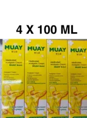 4x100ml Namman Muay Thai Boxing Cream Liniment Oil MUAY Analgesic Cream Original