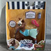 New Wild Manes Tilly's Tennis Match Match Tilly, Poseable Horse W/Brush NEW