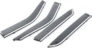 Stainless Steel Window Visor Deflector Kit Fit for Explorer 2013-2018 - Prevent Wind and Rain from Entering The Car, Keep Air Circulating