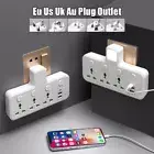 10A Universal Socket Multiprise Power Plug USB Charge Separate Switch Adapter