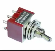 1/5/10 PCS DPDT Mini Toggle Switch ON-OFF-ON MTS203 USA /SH