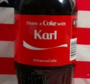 Share A Coke With Karl Limited Edition Coca Cola Bottle 2015 USA