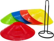 Disc Cones for Soccer, Football and Basketball Agility Training (Pack of 10)