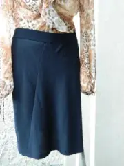 Ann Demeulemeester Skirt Seam Black Wool Blend 40 NWT $675 40
