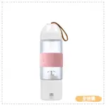 【全速購】【富士電通 FUJITEK】USB隨行杯果汁機 充電式 耐熱玻璃 FT-JER01