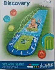 Inflatable(water)-Discovery Splash Water Slip Slide Inflatable 15 ft. Sliding
