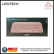 Logitech MX Keys Mini Wireless Illuminated Keyboard – Rose *Free Post*