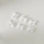 Manicure Diy Decorations White Pearlescent Butterfly Nail Art Accessories CR