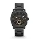 【Fossil】Chronograph工業風時尚鋼帶摩登腕錶-全黑款/FS4682/台灣總代理公司貨享兩年保固
