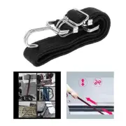 Heavy Duty Elastic BUNGEE CORD Travel Luggage Strap with Hooks Black 2m