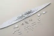 3D Printed 1/700 Soviet Heavy Cruiser Type 66 Unpainted Model Kit