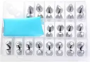 39 Pieces Cake Decorating Piping Kit Set with 36 Pastry Tips Piping Nozzles, 2 Standard Couplers, 1 Reusable Silicone Icing Pastry Bags Tools