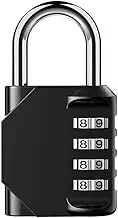 Combination-Lock 4 Digit Outdoor Waterproof Padlock,Gate,Locker,Hasp Number Lock - Enhanced Security with 10,000 Unique Code Options