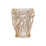 Lalique Bacchantes Small Vase Gold Luster Crystal Free UK Delivery (10547600)