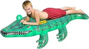 Alligator Pool Float - Swimming Pool Floats - Inflatable Alligator Pool Floaties, Lake Beach Floaty for Summer Pool
