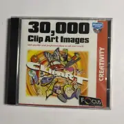 30,000 Clip Art Images Focus Essential PC CDROM Windows 95 *New Sealed*