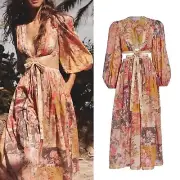 BNWT Zimmermann Pattie Patchwork Maxi Dress - Size 2 / AU 12 / US 8