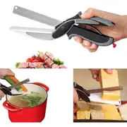 2 In 1 Vegetable Scissor Multifunctional Kitchen Cutter with Cutting Board