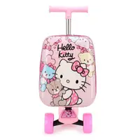 在飛比找樂天市場購物網優惠-HL滑板車兒童箱拉桿箱可愛卡通拉桿旅行兒童行李可騎閃光燈輪1