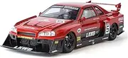 Scale Finished Model Car 1:24 Scale for Nissan GTR Skyline Supercar Alloy Diecast Vehicle Pull Back Simulation Model Car Collection Die-cast Vehicle(Red)
