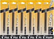 Pilot Dr Grip Retractable Ballpoint Pen Refills, 1.0mm, Medium Point, Black Ink, 6 (Pack of 2)