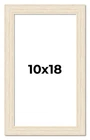 10x18 Frame White Real Wood Picture Frame Width 1.5 inches | Interior Frame Dept