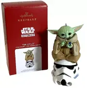 Hallmark 2021 Star Wars Grogu Stormtrooper Baby Yoda Mandalorian Keepsake Helmet