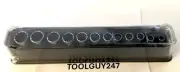 SNAP ON TOOLS USA 212FMSYA 12Pc 3/8” Drive 12Pt Aerospace Socket Set 8-19mm NEW