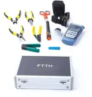 25pcs Fiber Optic Tools Kit, Termination Assembly with FC-6S Cleaver Pliers