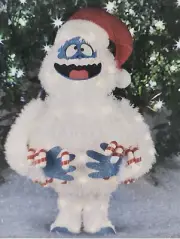 NEW Bumble Rudolph Pre-Lit Light Up 28” Abominable Snowman Tinsel Yard Art Decor