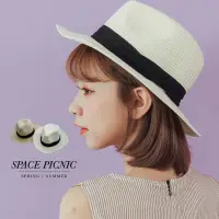 在飛比找蝦皮商城優惠-[明天出貨] Space Picnic｜黑織帶編織設計紳士帽