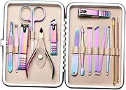 MERRYHAPY 15pc Manicure Set Stainless Steel Nail Clippers Tools Perfect Grooming Kit