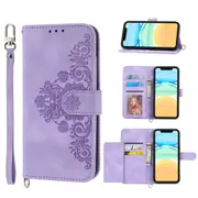 MCC iPhone 15 Pro Wallet Case Cover Extra Card Slots with Strap Apple 15Pro [Purple]