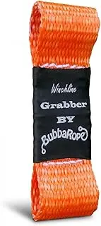 Bubba Rope 251610 The Grabber Synthetic Winch Line Attachment 1" x 3-3/4" Fit All Brands in Orange, Accessory Ideal to Attach Any Synthetic Winch line to Your Winch Drum