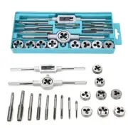 20pcs Taps And Dies Set M3~M12 Screw Thread & Tap Wrench & Die Wrench Hand ECO