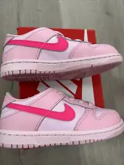 Nike Kids Dunk Low Triple Pink Size 10C