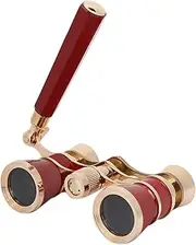 Opera Glasses Binoculars, 3X25 Theater BK7 Optical Glass Portable Telescope Adults Kids Women in Musical Concerts Theater Cinema(Red)