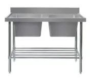 Mixrite Double Left Sink Bench - W2400 X D700 X H900 - SS2724L-SM