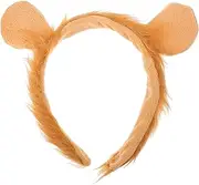 [FOMIYES] Lion Ear Headband for Adults and Teens Lion Ears Cosplay Accessories Soft and Cozy Decorative Headband for Halloween Parties and Festive Events
