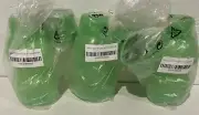 Tupperware Small Eco Water Bottle Bundle Set 3x Green Midori Color Flip Top New