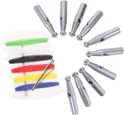 [Beavorty] 10pcs Light Grey Umbrella Tail Beads with Hole for Long Handled Umbrella Repair for Sun and Rain Protection for Outdoor and Patio Use