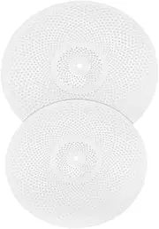 WHAMVOX 2pcs Silent Cymbals Mute Cymbal Mute Soundproof Jazz Practice Jazz Drum Replacement Part Replacement Quiet Key Drum Part Supplies Percussion Instrument Accessory Silver Alloy
