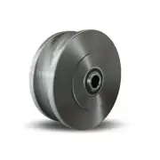 Hamilton U-Grooved Wheel 8" x 3" - 1045 Steel, Precision Ball Bearing for 2" Tra