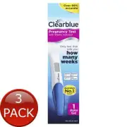 3 x Clearblue Digital Pregnancy Test 1Pk